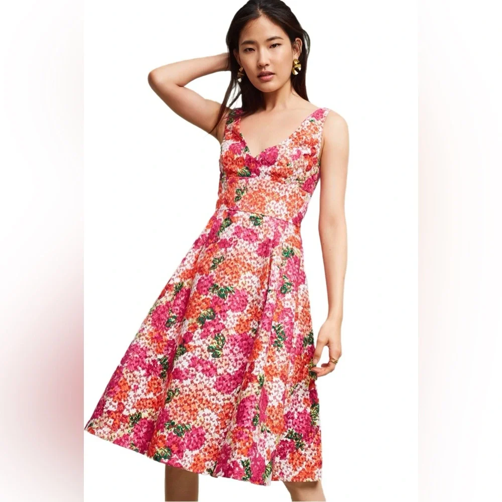 Anthropologie Riona Embroidered Dress by ML Monique Lhuillier - Picture 1 of 11